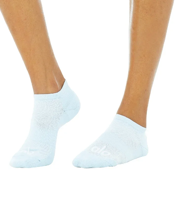 Alo Yoga Everyday Sock Powder Blue/White