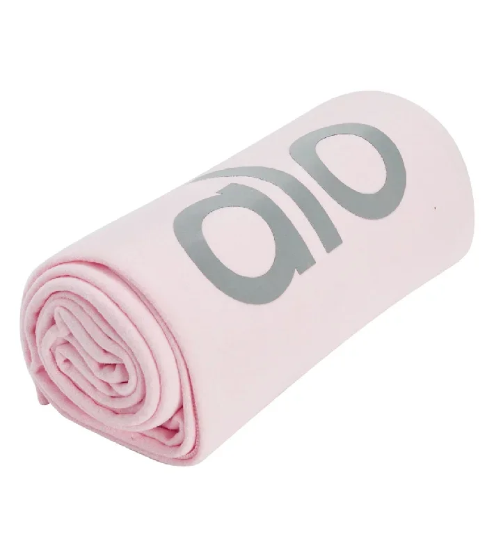 Alo Yoga Grounded No-Slip Mat Towel Powder Pink