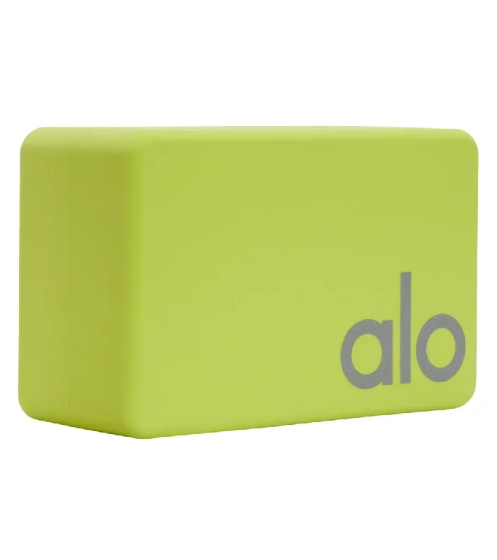 Alo Yoga Uplifting Yoga Block Highlighter/Silver