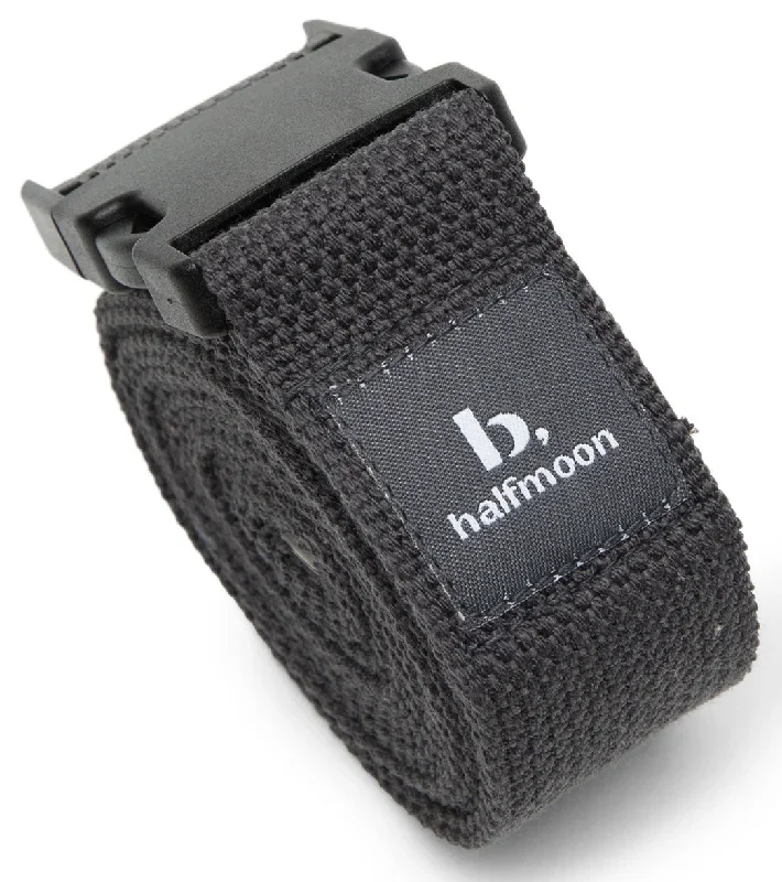 B, Halfmoon 8 Foot Buckled Stretch Strap Charcoal