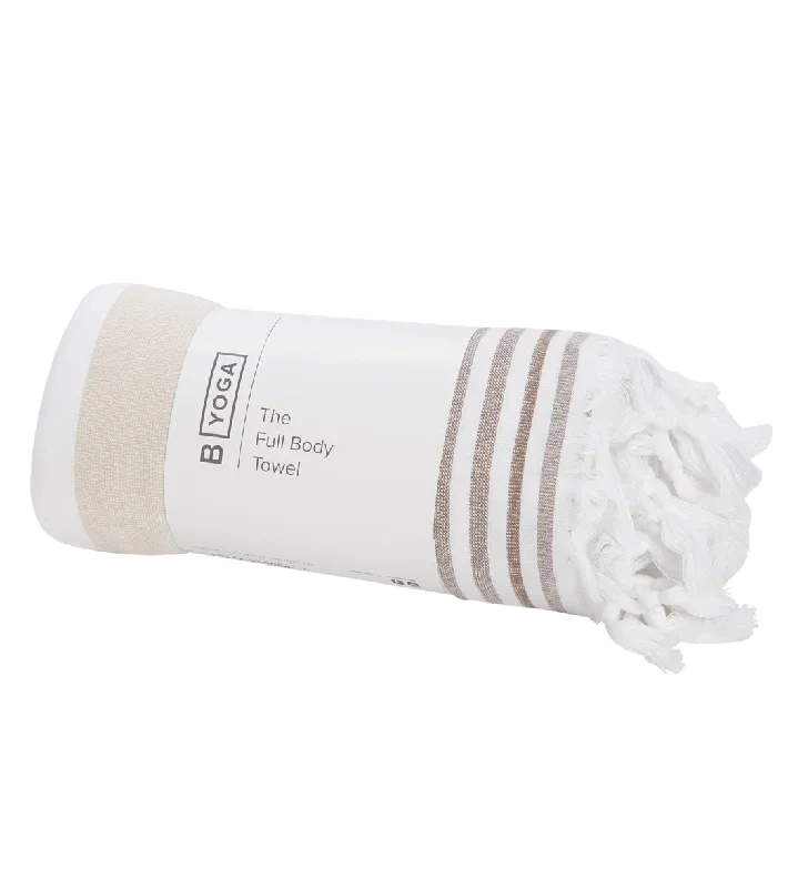 B Yoga The Full Body Towel Cacao Stripe