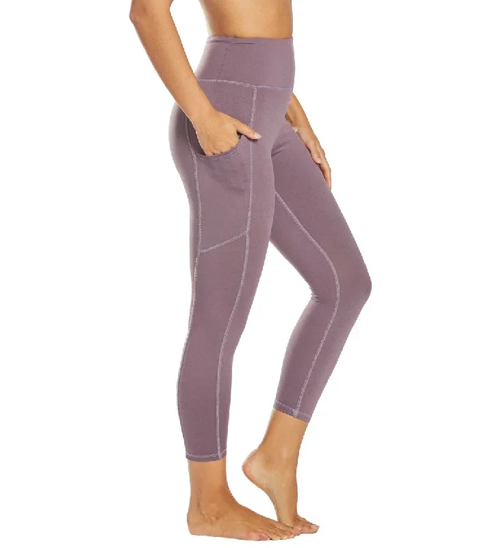 Balance Collection Eclipse Contender Yoga Capris Black Plum