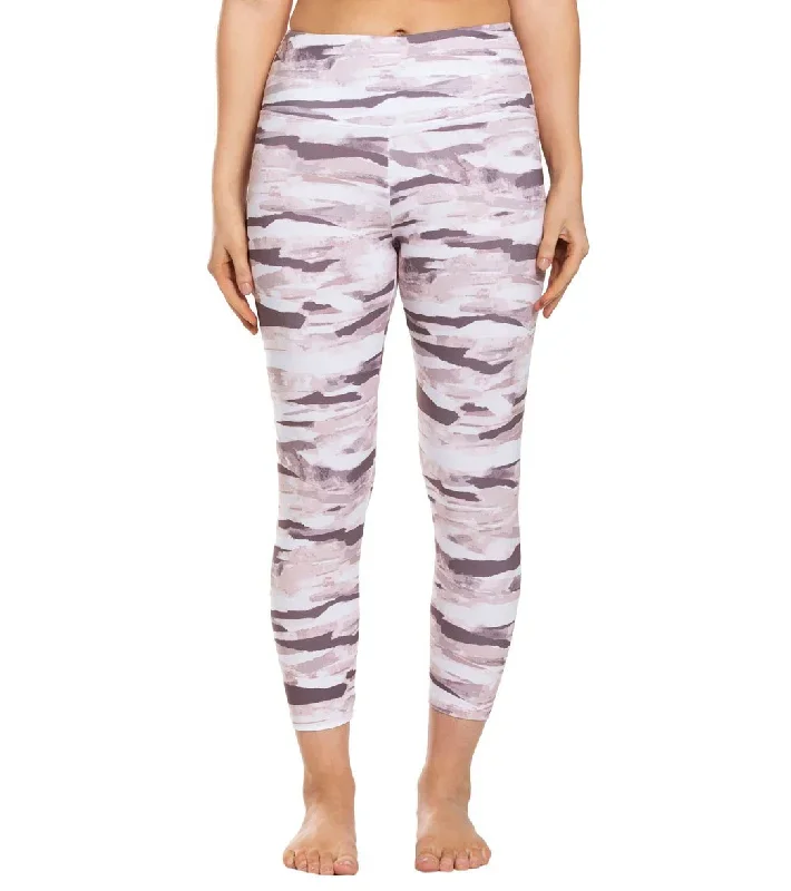 Balance Collection Printed High Waisted Yoga Capris Lotus Horizon Collage