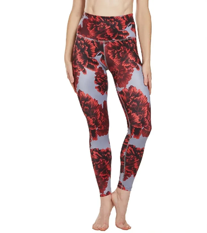 Beyond Yoga Lux High Waisted 7/8 Yoga Leggings Peony Scarlet Sun