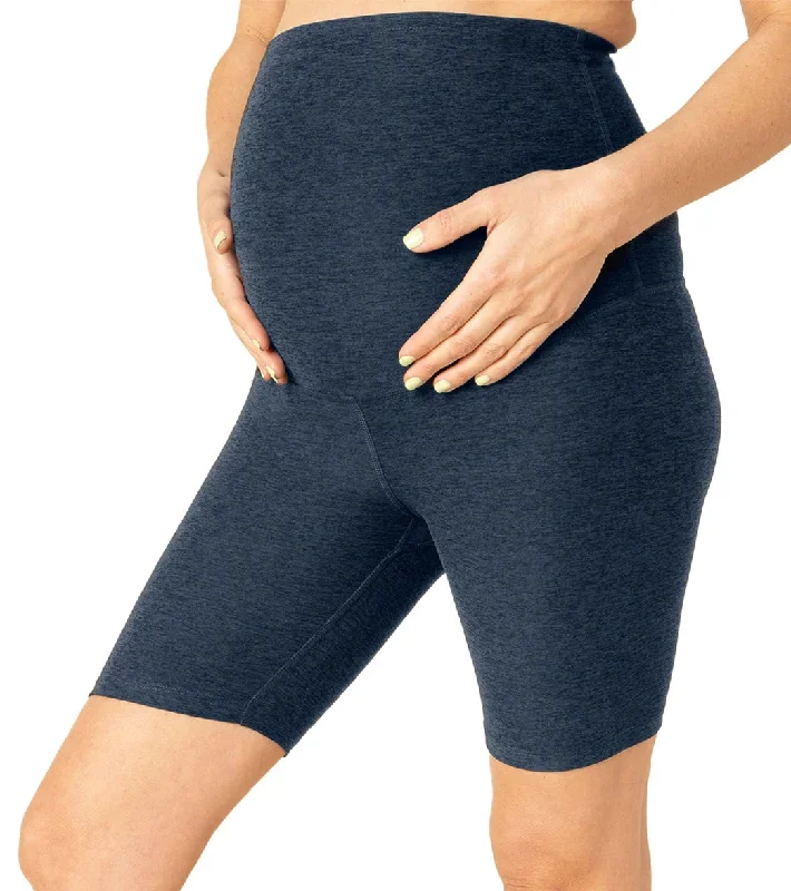 Beyond Yoga Spacedye Love the Bump Maternity Biker Shorts Nocturnal Navy