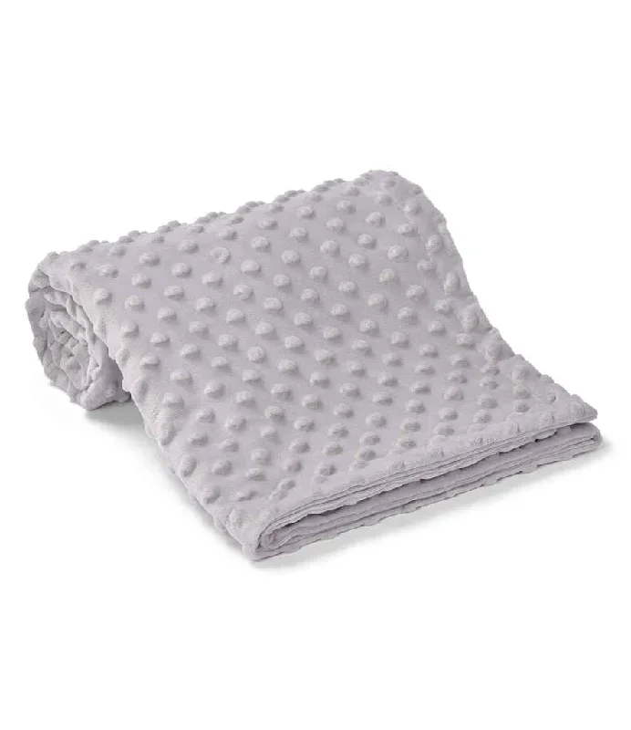 Brand Lab Minky Fleece Blanket | Silver Grey