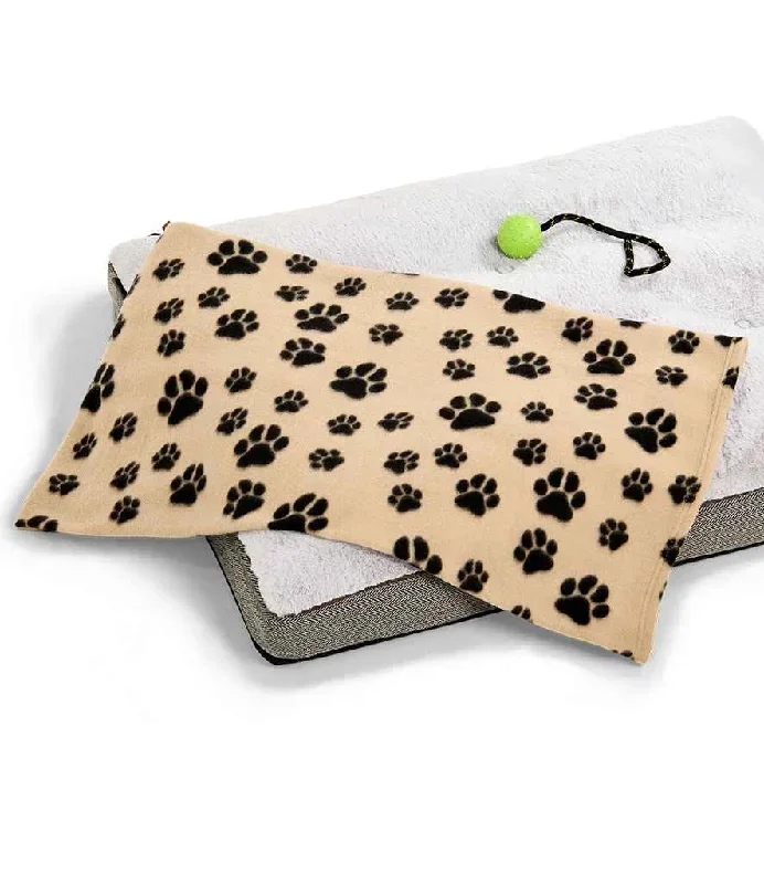 Brand Lab Pet Polar Fleece Blanket | Paw Print