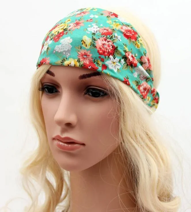 Bohemia Print Floral Fitness Headband