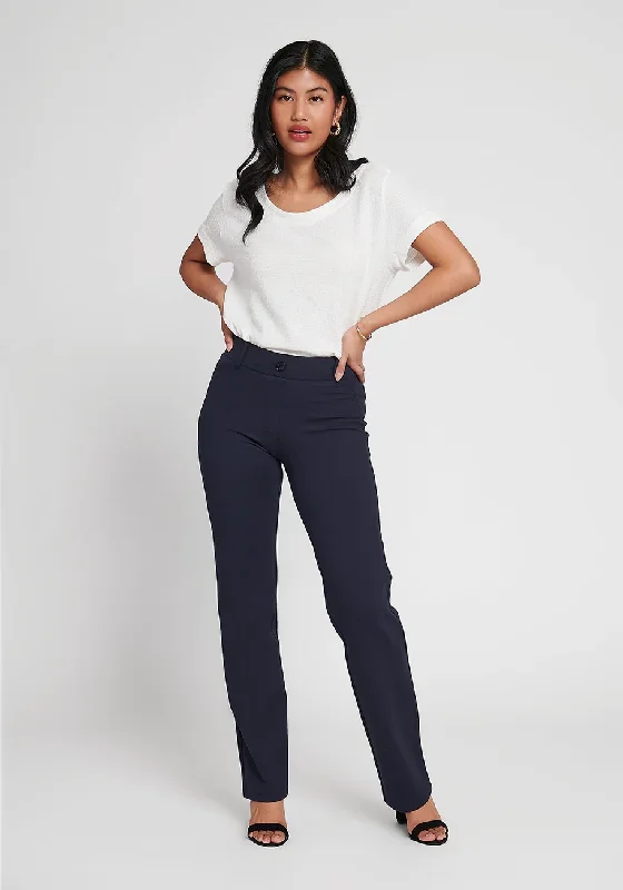 Classic Dress Pant Yoga Pant | Straight (Navy)