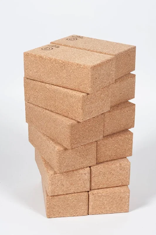 Cork Yoga Bricks - 12 Pack