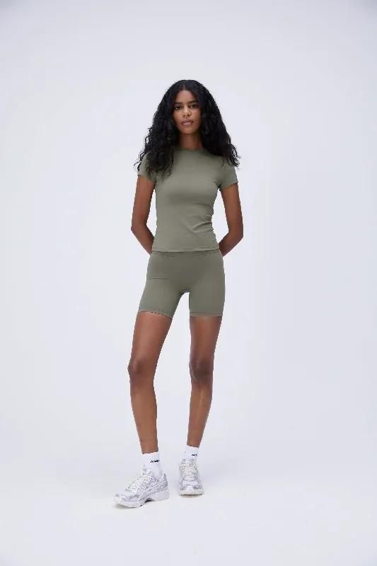 Ultimate Crop Shorts - Olive Green