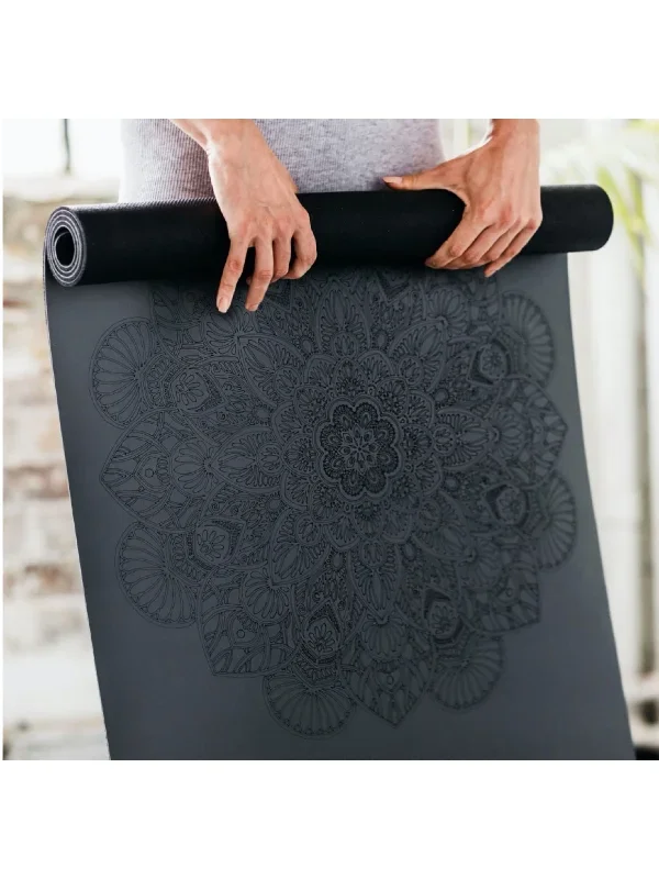 DIYogi GREY YOGA MAT - MANDALA