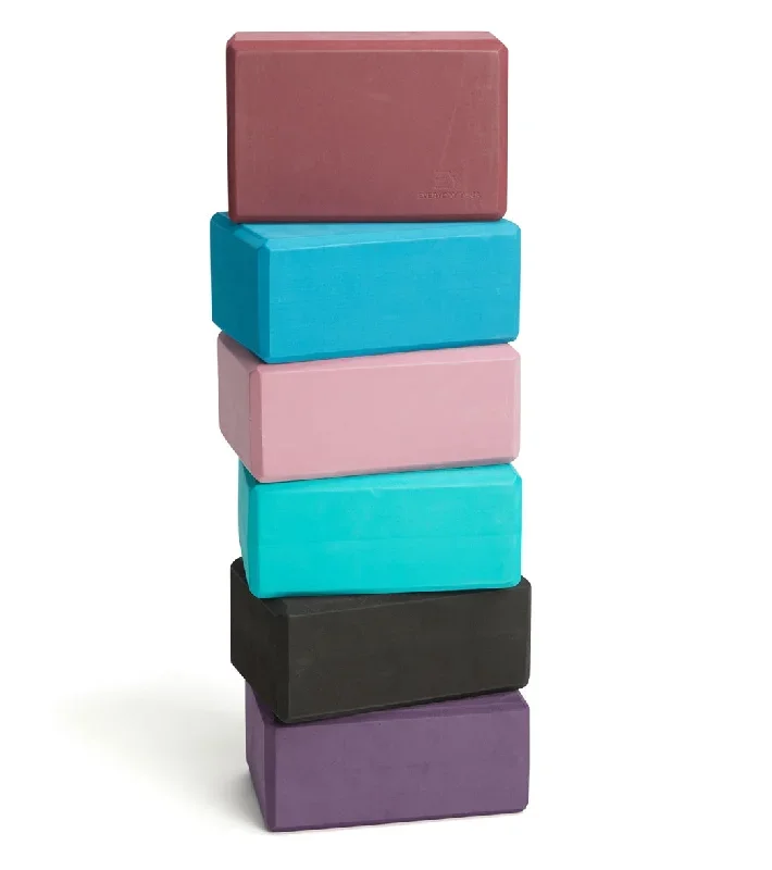 Everyday Yoga 4 Inch Foam Yoga Block Aqua