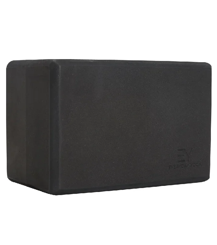 Everyday Yoga 5 Inch Foam Yoga Block Black