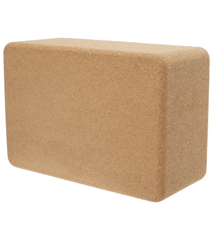 Everyday Yoga Cork Yoga Block 3 Inch Natural 4 Inch