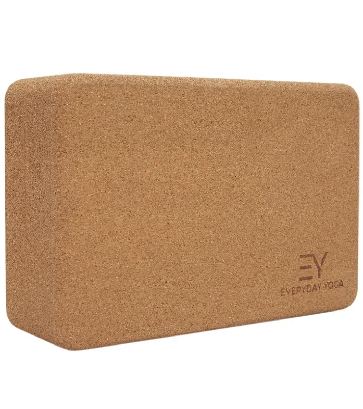 Everyday Yoga Cork Yoga Block 3 Inch