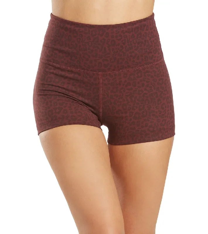 Everyday Yoga Uphold Cheetah High Waisted Hot Yoga shorts 1