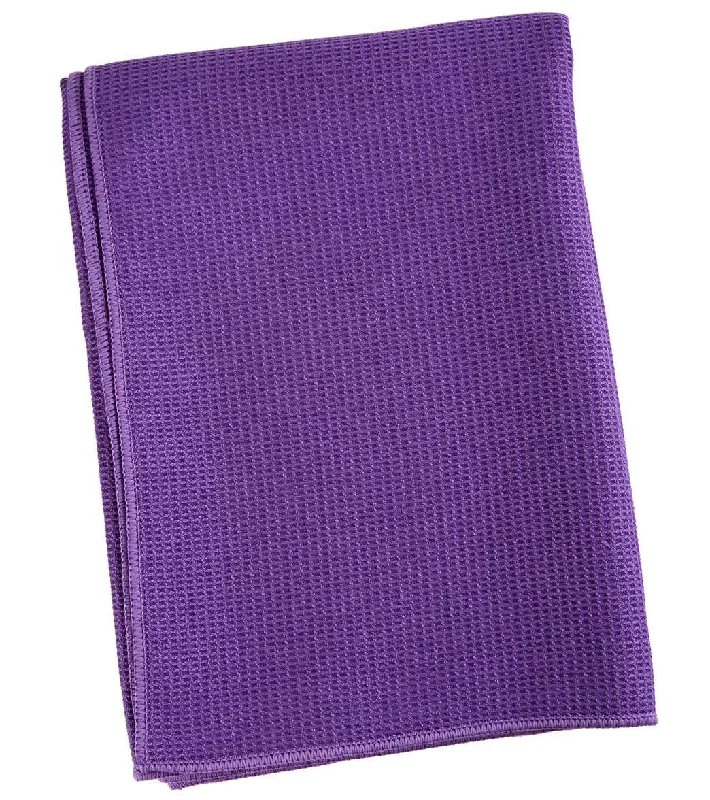 Everyday Yoga Waffle Grip Mat Towel Plum