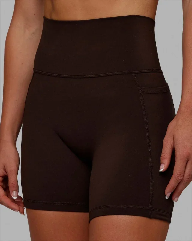 Fusion Mid-Length Shorts - Dark Chocolate