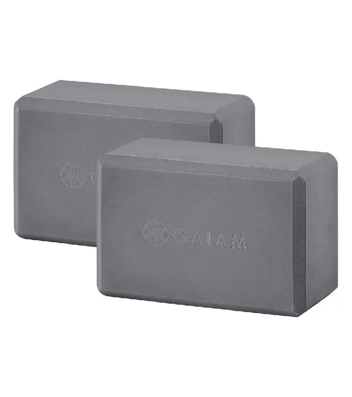 Gaiam 2 Pack Yoga Blocks Grey