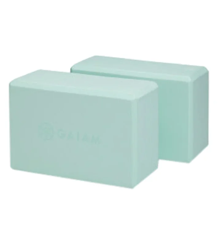 Gaiam 2 Pack Yoga Blocks Lagoon