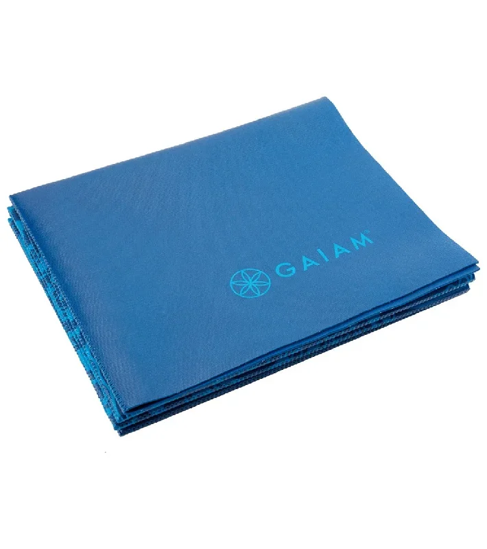 Gaiam Foldable Blue Sundial Printed Yoga Mat 68 2mm