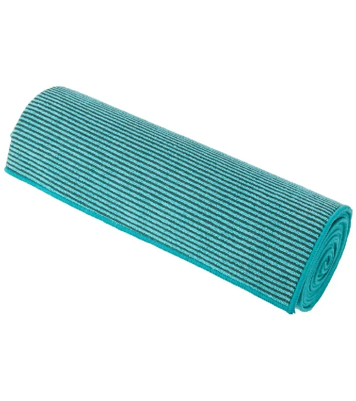 Gaiam Grippy Yoga Mat Towel Teal