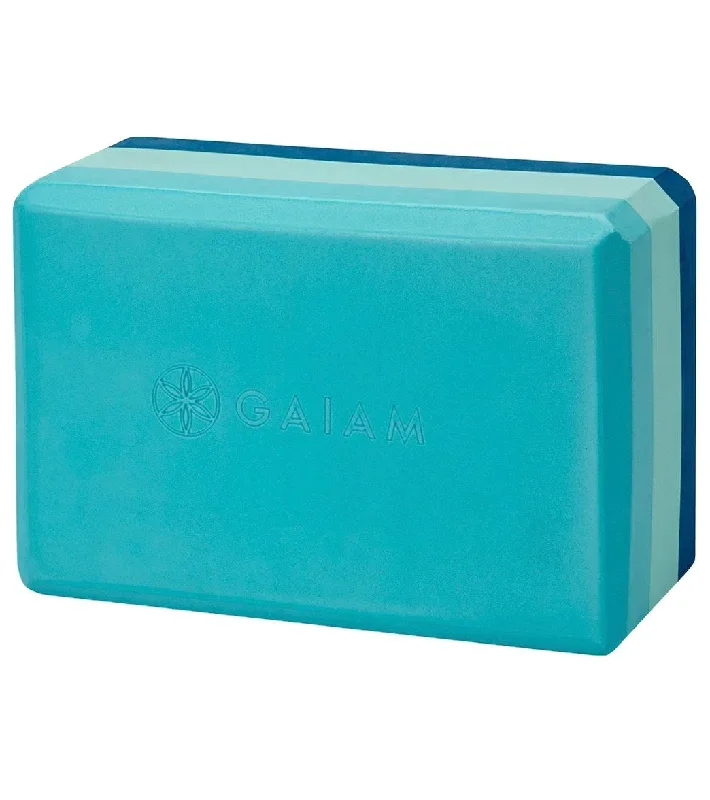 Gaiam Tri-Color Foam Yoga Block