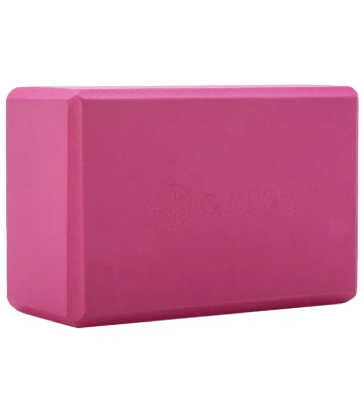 Gaiam Yoga Block Fuchsia Red