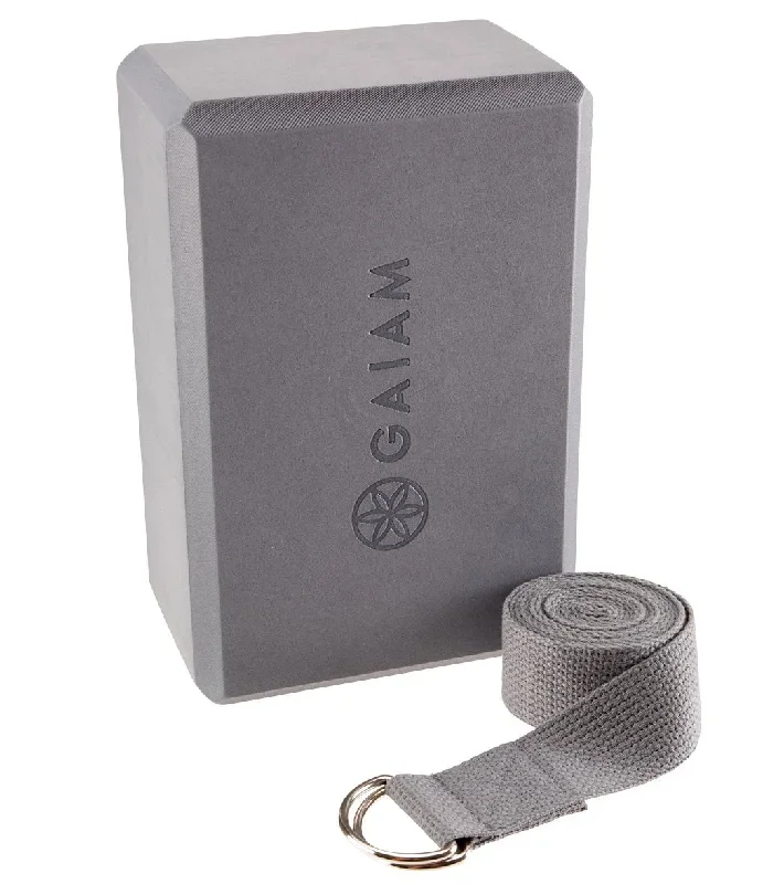 Gaiam Yoga Block & Strap Combo 6'