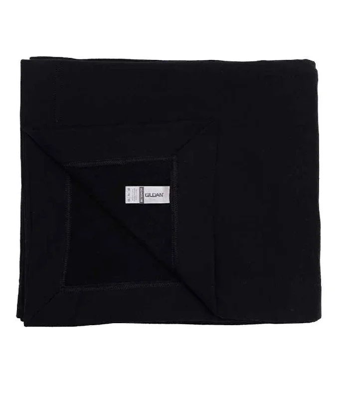 Gildan HeavyBlend™ Fleece Stadium Blanket | Black