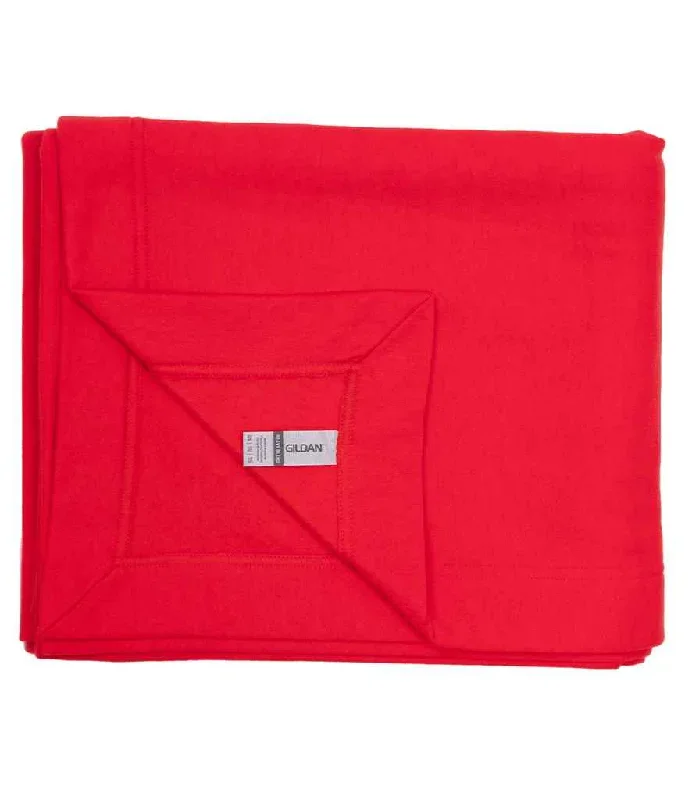 Gildan HeavyBlend™ Fleece Stadium Blanket | Red