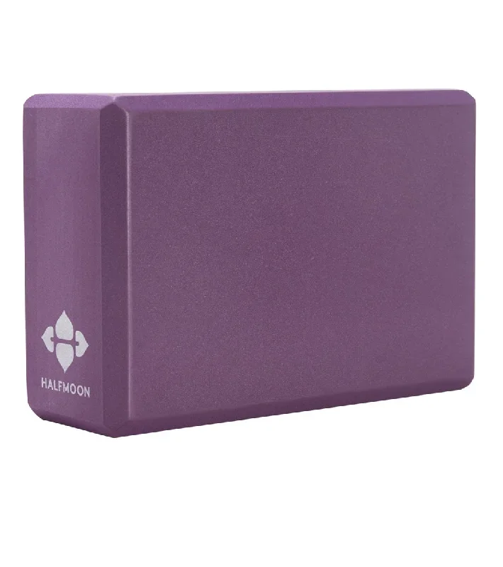 Halfmoon 3 Foam Yoga Block Plum