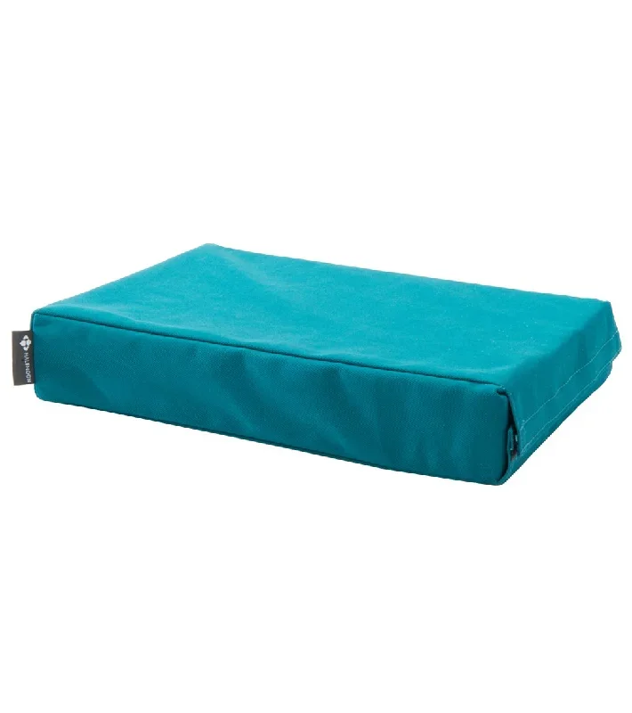 Halfmoon Chip Foam Yoga Block With Cover Glacier