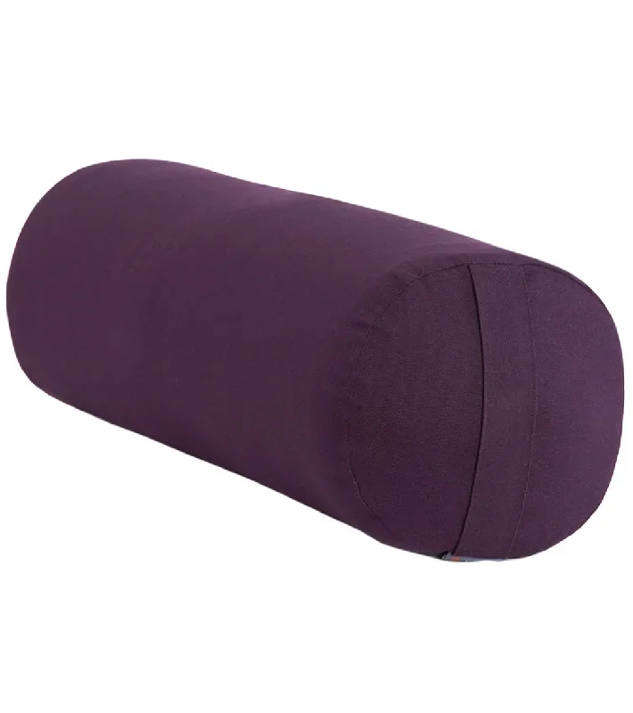 Halfmoon Cylindrical Yoga Bolster Aubergine