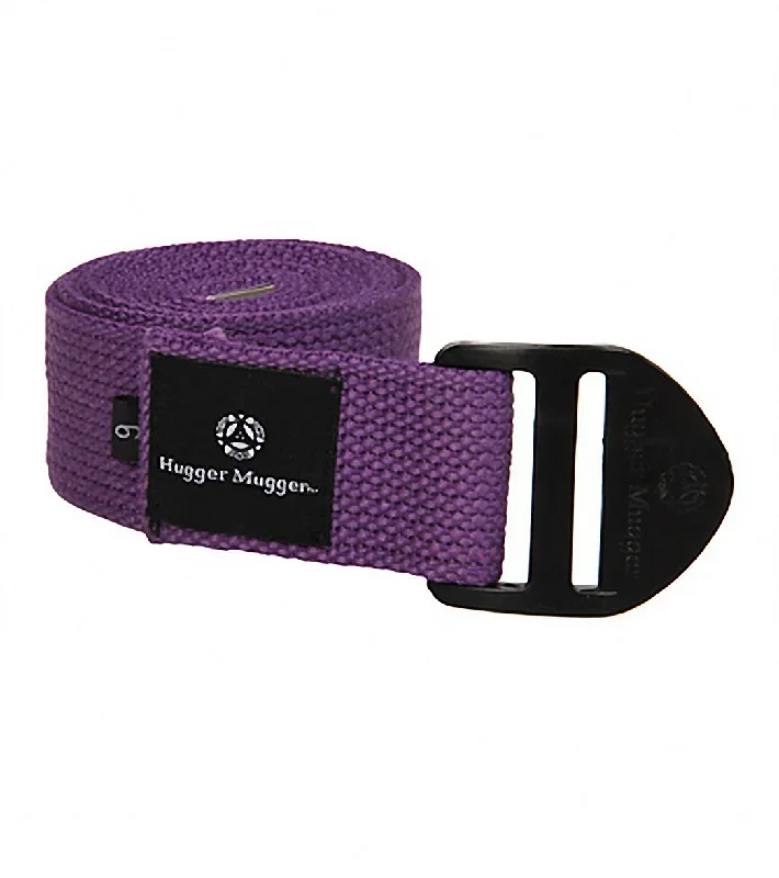 Hugger Mugger 6' Cotton Cinch Yoga Strap Purple