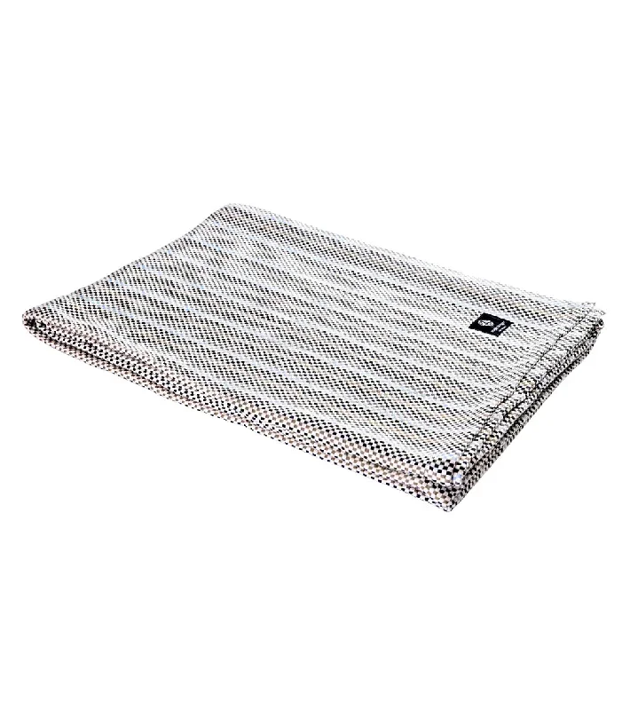 Hugger Mugger Cotton Yoga Blanket Multi Gray