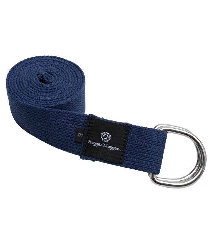 Hugger Mugger D-Ring Cotton Yoga Strap 6' Navy