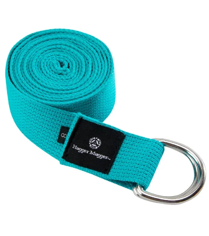 Hugger Mugger D-Ring Cotton Yoga Strap 6' Teal