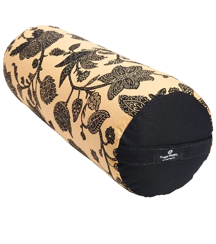 Hugger Mugger Round Printed Yoga Bolster Caramel Lotus