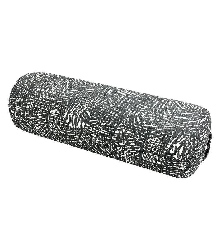 Hugger Mugger Round Printed Yoga Bolster Misty Palms