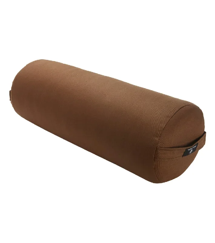 Hugger Mugger Round Solid Yoga Bolster Brown