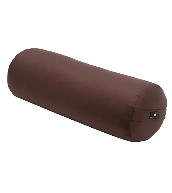 Hugger Mugger Round Solid Yoga Bolster Espresso