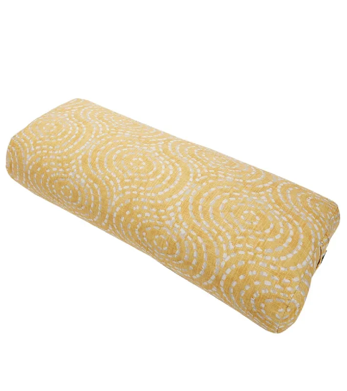 Hugger Mugger Standard Printed Yoga Bolster Golden Goddess