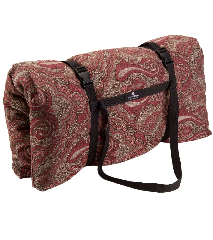 Hugger Mugger Zabuton Printed Yoga Mediation Cushion Vintage Currant