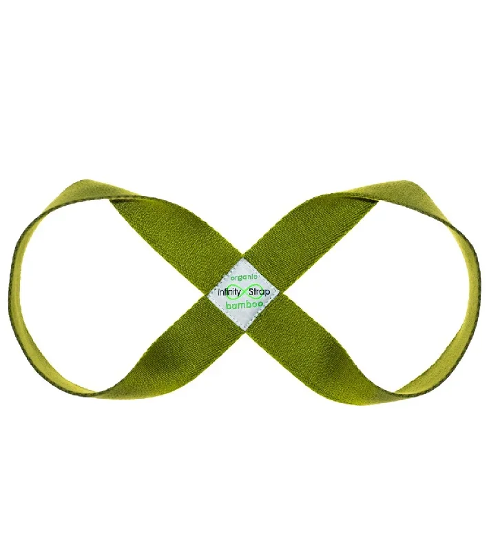 Infinity Strap Organic Bamboo Large 19 Yoga Strap Olive