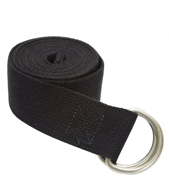 Jade Yoga D-Ring Strap 8' Black