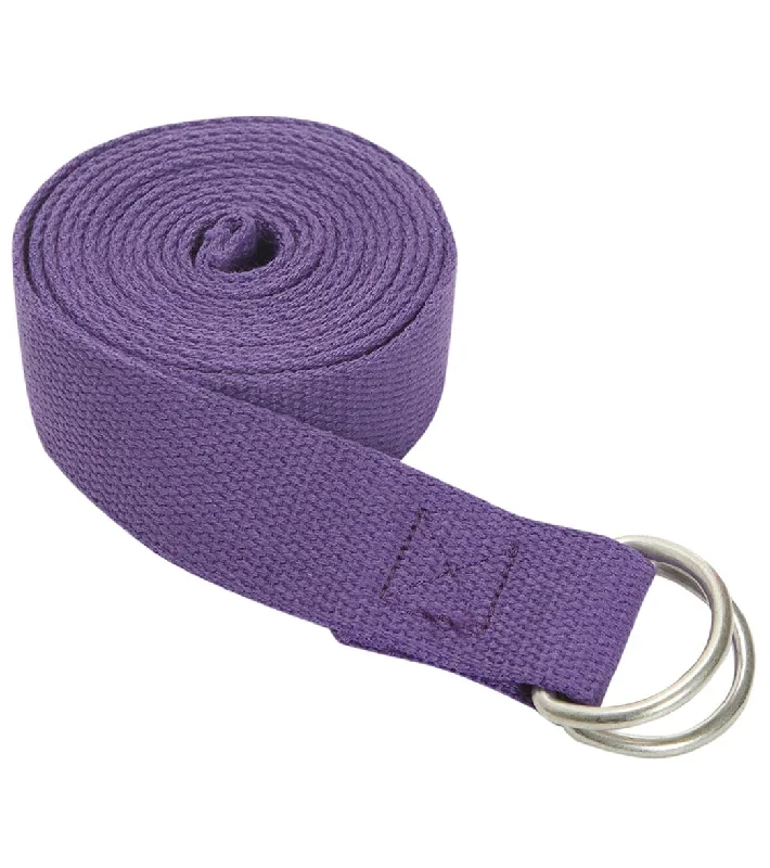 Jade Yoga D-Ring Strap 8' Purple