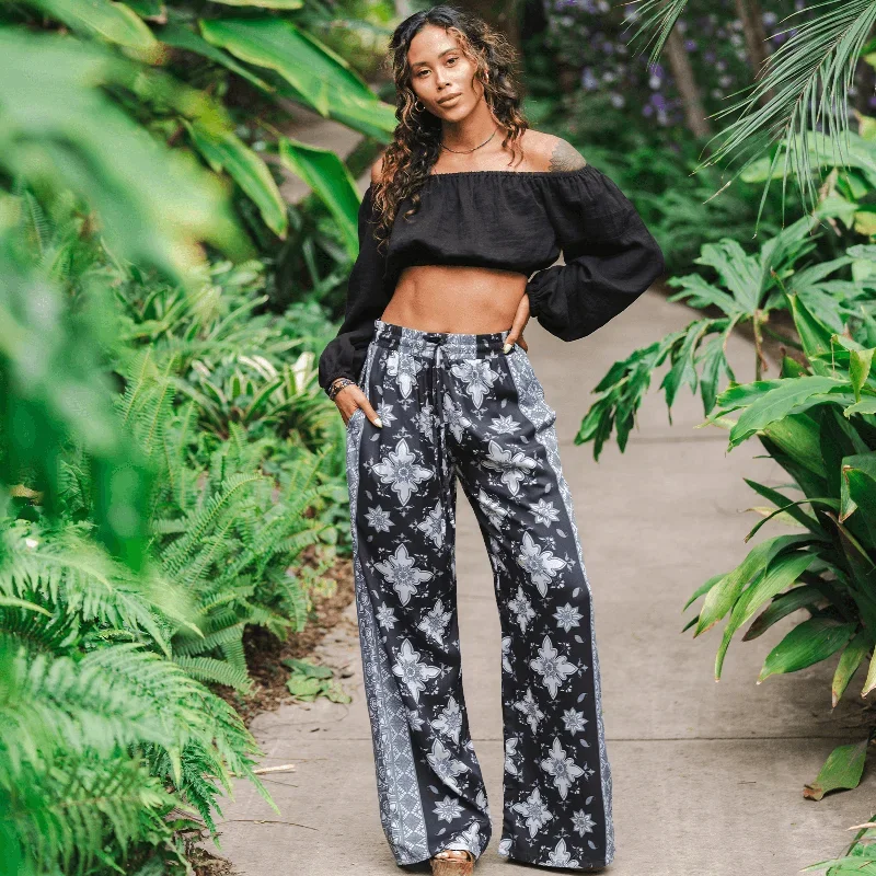 Khao Sok Wide Leg Drawstring Pants