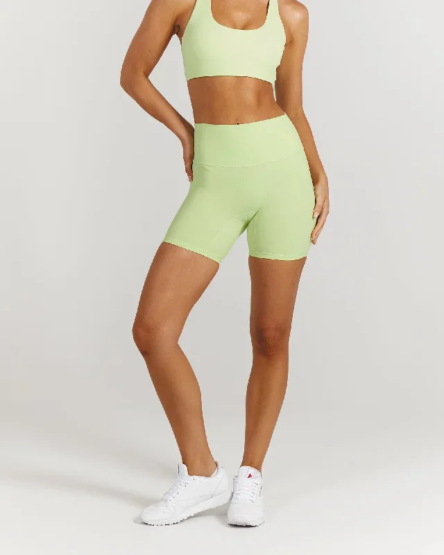 LUXE BIKER SHORTS V2 - LIME